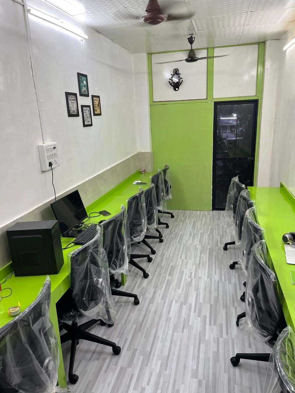 Computer lab with individual workstations at Code Nest, Kharghar