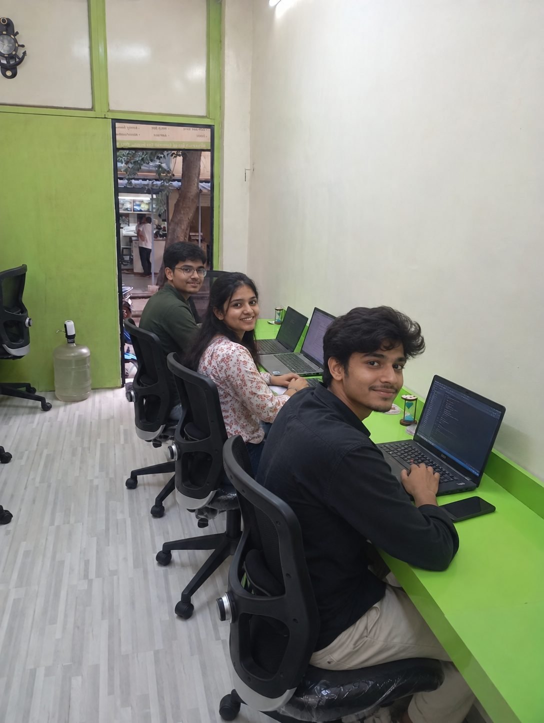 Students practising programming during a class at Code Nest, Kharghar