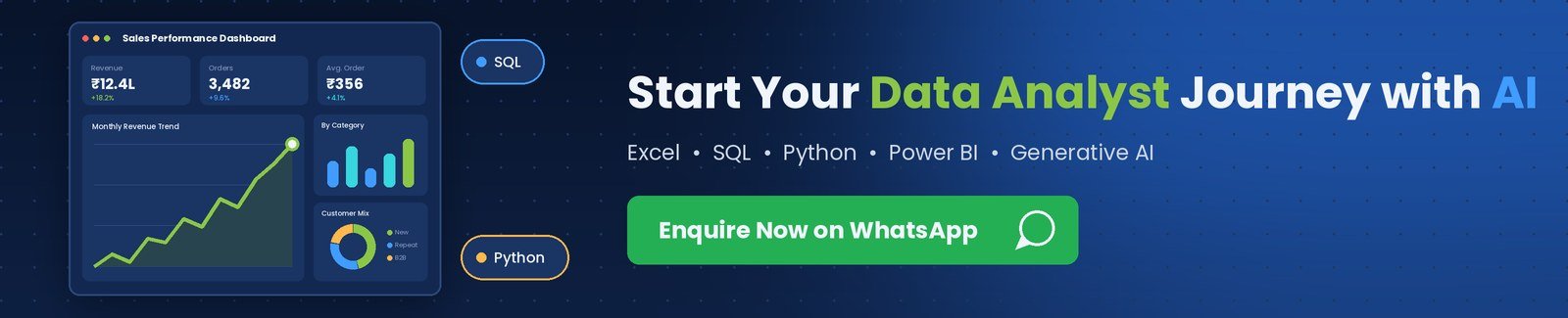 Start your Data Analyst journey with AI – enquire on WhatsApp, Code Nest Kharghar